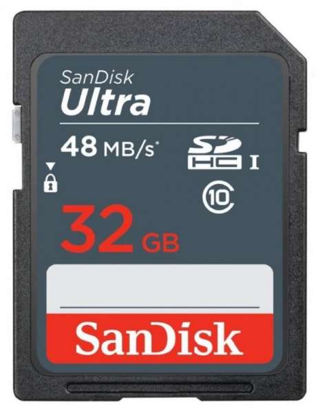 Карта памяти Sandisk Ultra SDHC 32Gb Class 10 UHS-I 48MB/s фото 1