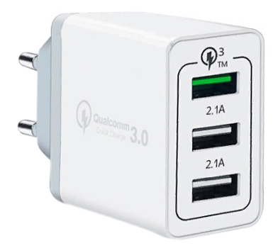 СЗУ адаптер Tech 3 USB (модель NQC-3A)  Qick charge 3.0 белый, Redline фото 1