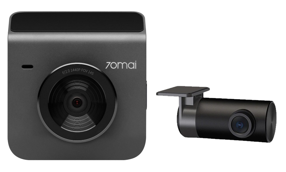 Видеорегистратор 70mai A400-1 Dash Cam, 2 камеры, серый фото 1