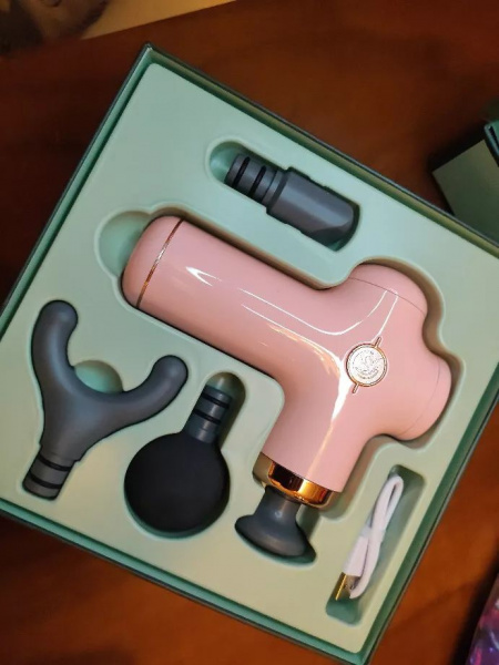 Фасциальный массажер для тела Xiaomi YESOUL Monica Massage Gun MG11, розовый фото 3