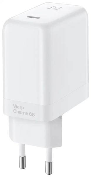 СЗУ адаптер OnePlus Warp Charge 65 Power Adapter White EU, белый фото 1
