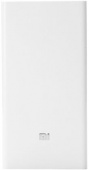 Внешний аккумулятор Xiaomi Mi Power Bank 20000, белый - фото